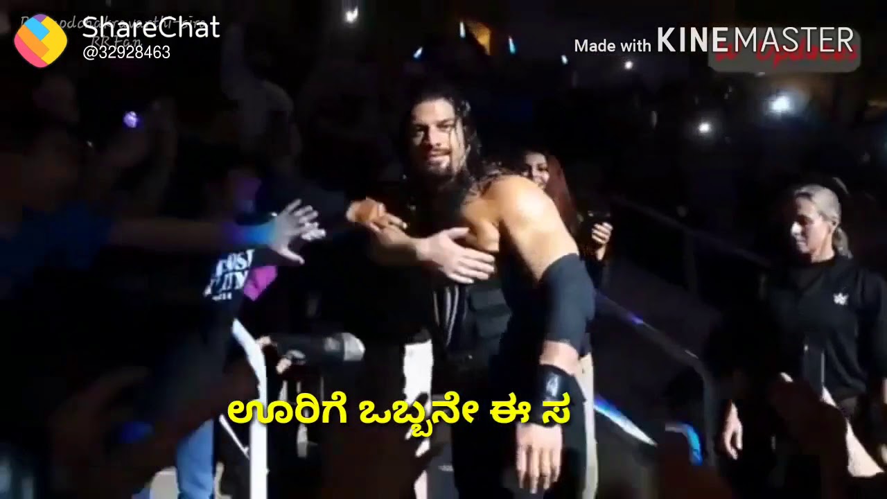 Wwe Roman Reigns Kannada Song Dubbing Youtube