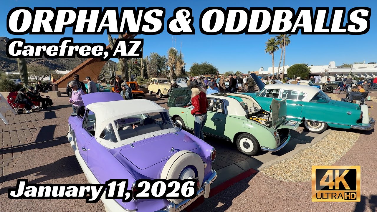 ORPHANS AND ODDBALLS Car Show | 2026 Carefree, AZ. Jan 11, 2026