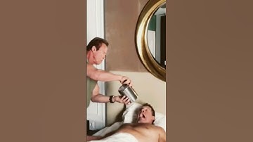 Arnold wakey wakey school alarm🧊ice bucket #arnoldschwarzenegger #arnold #icebucketchallenge #wakeup