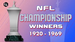 Nfl All Championship Winners 1920-1969