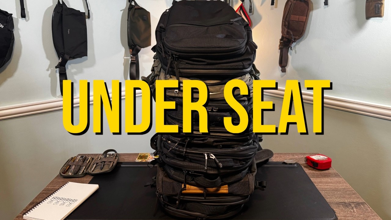 best travel backpack for under the seat Backpack, Airline Personal Item Compliant Spirit, Frontier, Allegiant, American, EsyJet and Many More. 18x14x8 inch. (45x36x20 cm) (BLACK, Underseater) Introducing our innovative Travel Bag Boardingblue Under-Seat Backpack for Spirit,