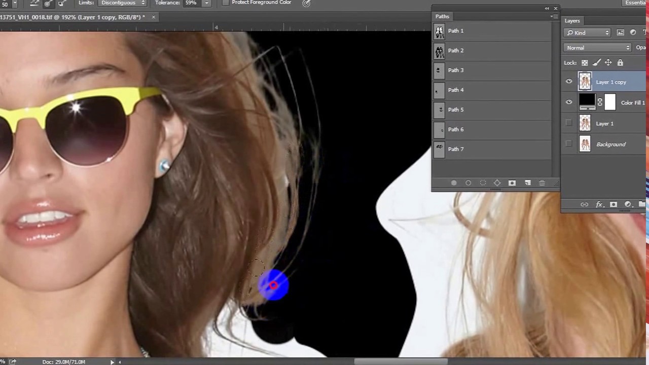 how to create hair masks in YouTube