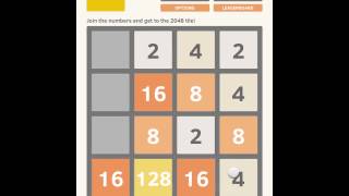 How to get an easy high score in 2048