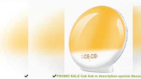 Sunrise Alarm Clock Wake Up Light Clock Sunrise/Sunset Simulation Digital Clock with Night Light FM