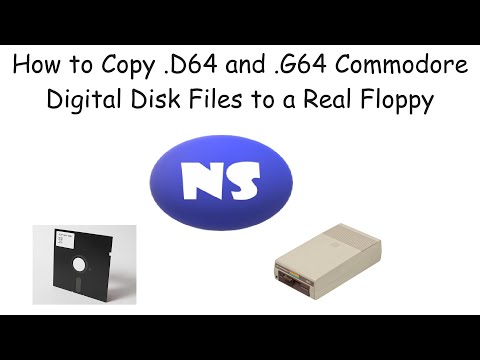 How to Copy Commodore .D64 and .G64 Files to a Real Physical Floppy Disk