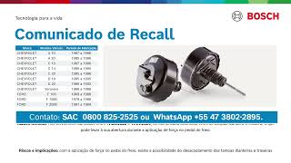 Comunicado De Recall - Servofreio