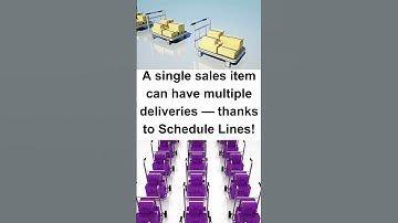 What Are Schedule Lines in SAP SD #sap  #sapsd  #sapforbeginners  #erp  #learnsap #sapshorts #sales