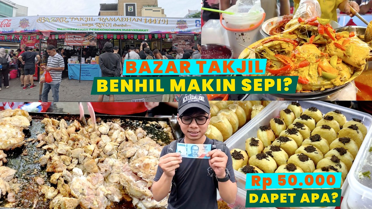 BUKA PUASA PERTAMA AYO BERBURU DI BAZAR TAKJIL RAMADAN BENHIL 2026 | MAKIN SEPI?