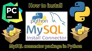 How to install MySQL connector package in Python [PyCharm]