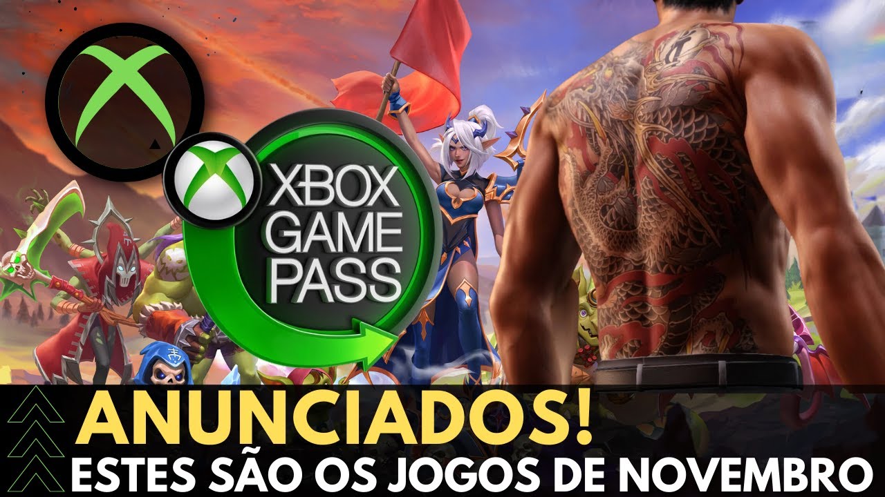 XBOX GAMEPASS - ESTES SÃO OS JOGOS DE NOVEMBRO DE 2023 NO SERVIÇO 