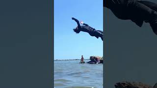 Apakah wahyu bisa😱 double backflip😱🔥 langusng sama ahlinya akbar hasri😁🔥