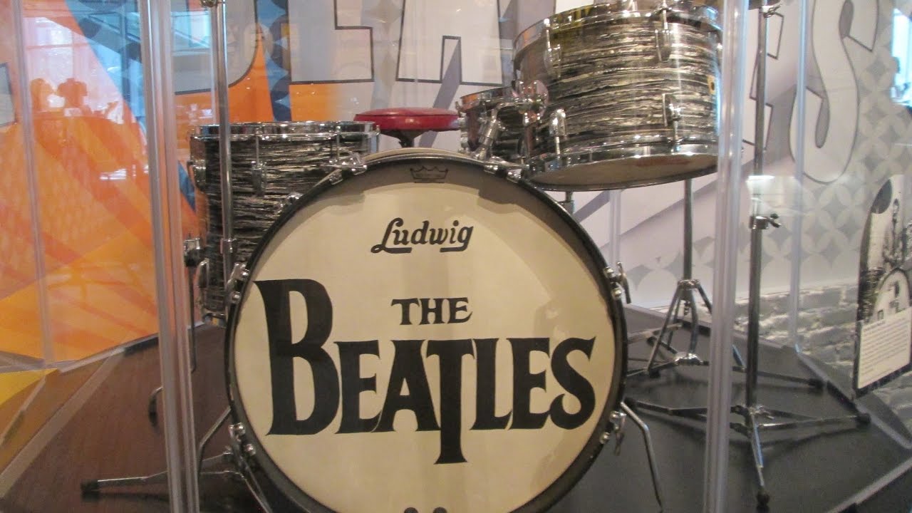 Ringo's Beatles Drums on display in L.A. 2014 YouTube