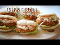 Crispy chicken mini sandwiches ramadan series airfried chicken sandwich