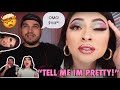 DOING MY MAKEUP HORRIBLY WRONG TO SEE HOW MY BOYFRIEND WOULD REACT!!!!! | Yoatzi