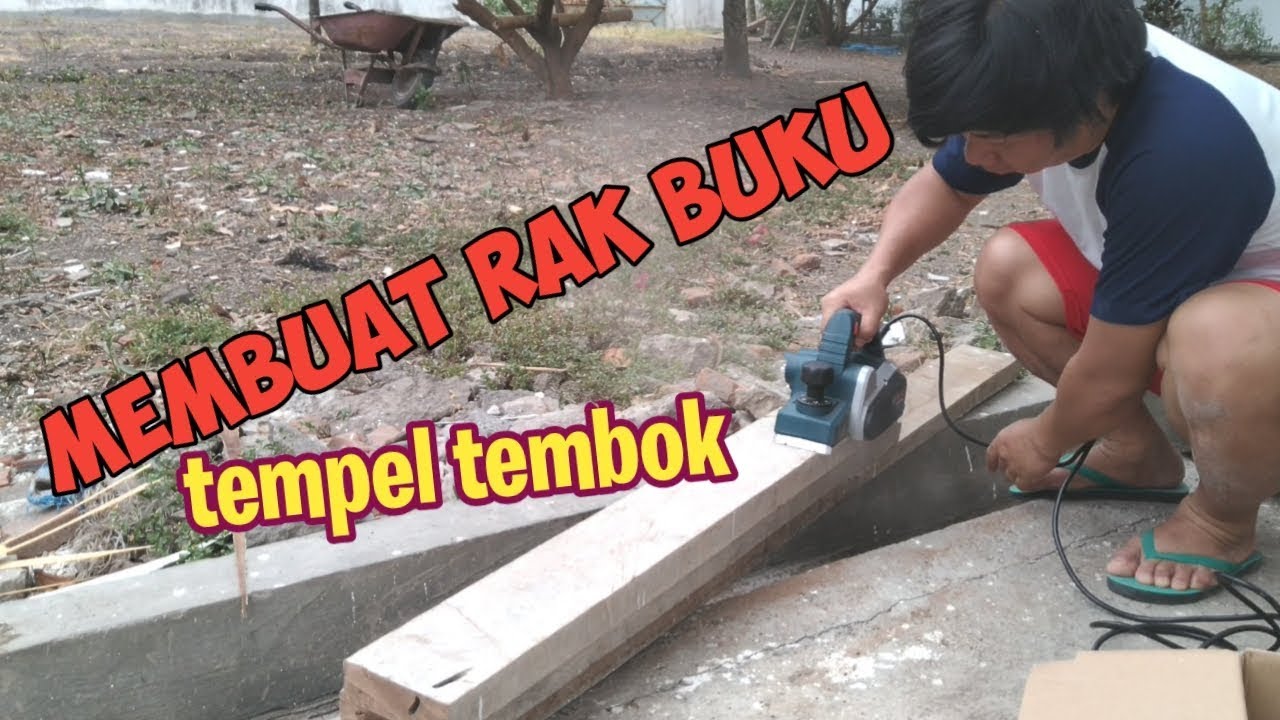 MEMBUAT RAK  BUKU TEMPEL DI  TEMBOK  YouTube