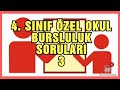 4.SINIF BURSLULUK SINAV SORULARI - 3! 4.SINIF BURSLULUK SINAVINA HAZIRLIK