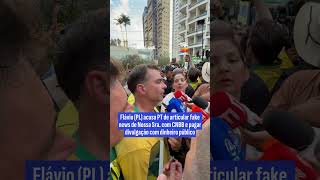 Flávio (PL) acusa PT de articular fake news de Nossa Sra. com CNBB e divulgar com dinheiro público
