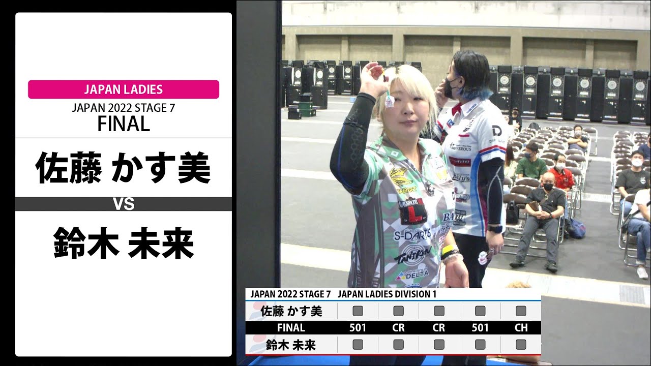 佐藤 かす美 VS 鈴木 未来】JAPAN 2022 STAGE7 愛知 LADIES FINAL