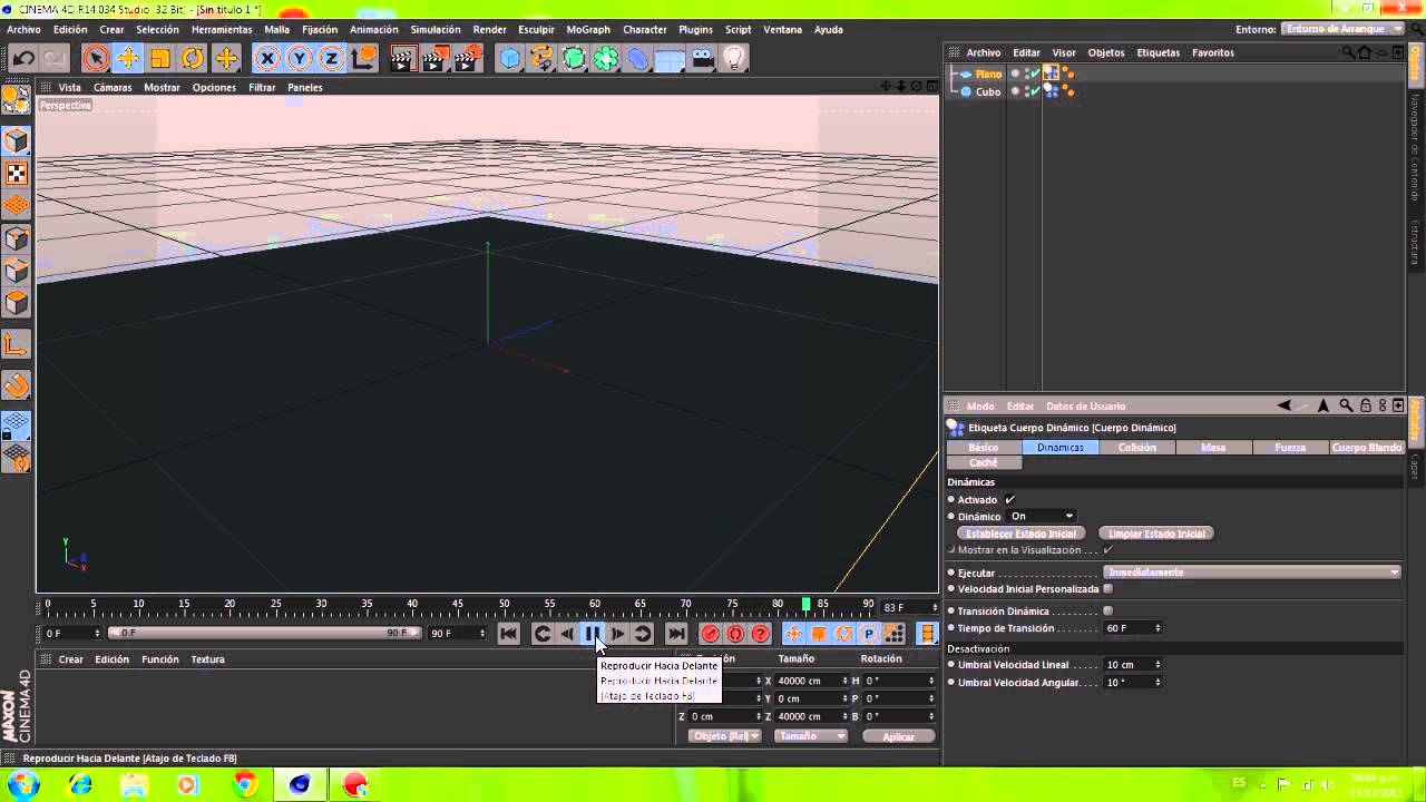 Cinema 4D | Principiantes | Ep 2 | Gravedad y Colisión - YouTube