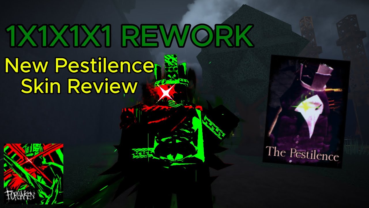 Reviewing the New 1X1X1X1 Rework + Pestilence Skin Review - Roblox ...