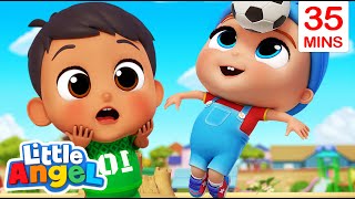 Playground Challenges and Adventure Songs  | Little Angel Kids Songs & Nursery Rhymes