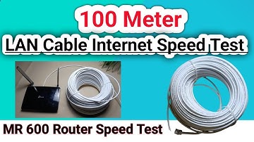 100 metres Lan Cable Internet Speed Test