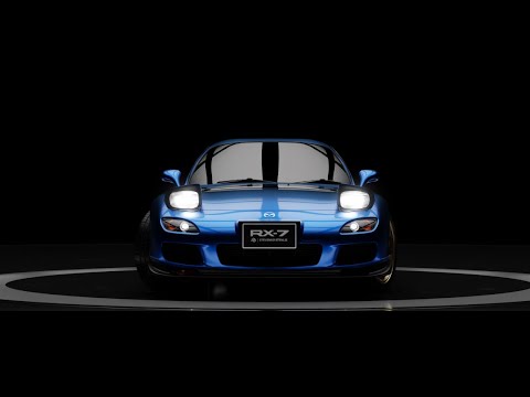 Mazda RX-7 Spirit R | BLENDER CINEMATIC | 3D Modeling Cycles Animation Project | Clip B Roll #shorts