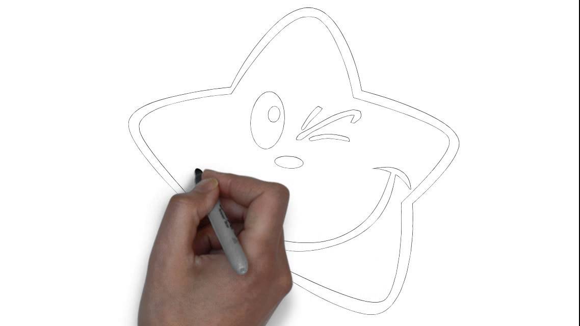 Wie zeichnet man # ein Stern - YouTube