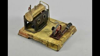 UN IDENTIFIED JOSEPH FALK AND BING BADGED ENGINE....A TEST RUN ON AIR STRAIGHT FROM THE BOX