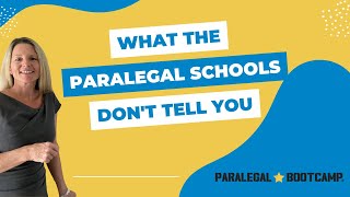 What the Paralegal Schools Don't Tell You
