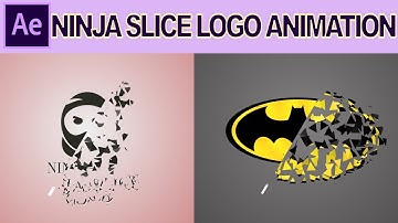After Effects Tutorial: Ninja Slice Logo Animation | No Plugin | Free Template
