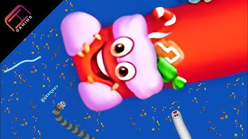 Worms Zone Io || Pro Vs Noob Best Kill || Big Snake Samp Wala Game || Santa Snake Charsi Gaming