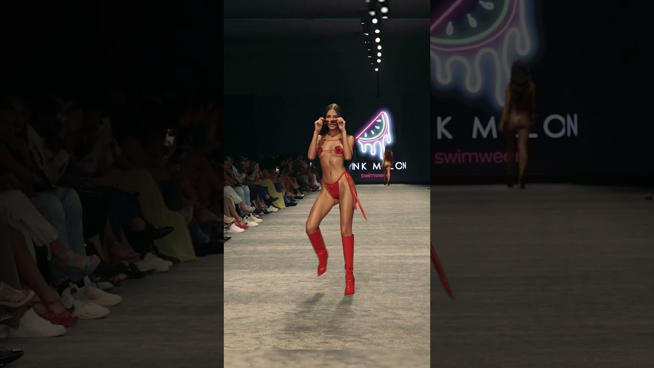 Kemely Llanes Slow Motion Pink Melon Swimwear - Miami Swim Week 23 Powered By Art Hearts Fashion