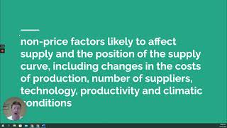 VCE Economics Unit 3 AOS 1 - Supply factors