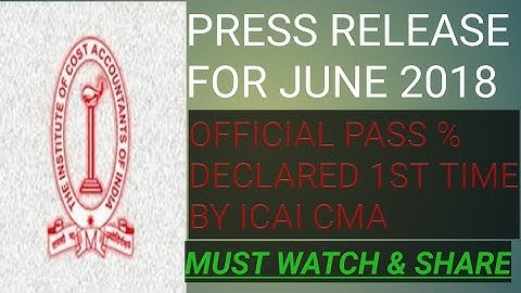 CMA PASS PERCENTAGE OFFICIALLY RELEASED