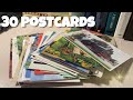 Мои первые 30 открыток из ПОСТКРОССИНГА | My first 30 postcards 😲