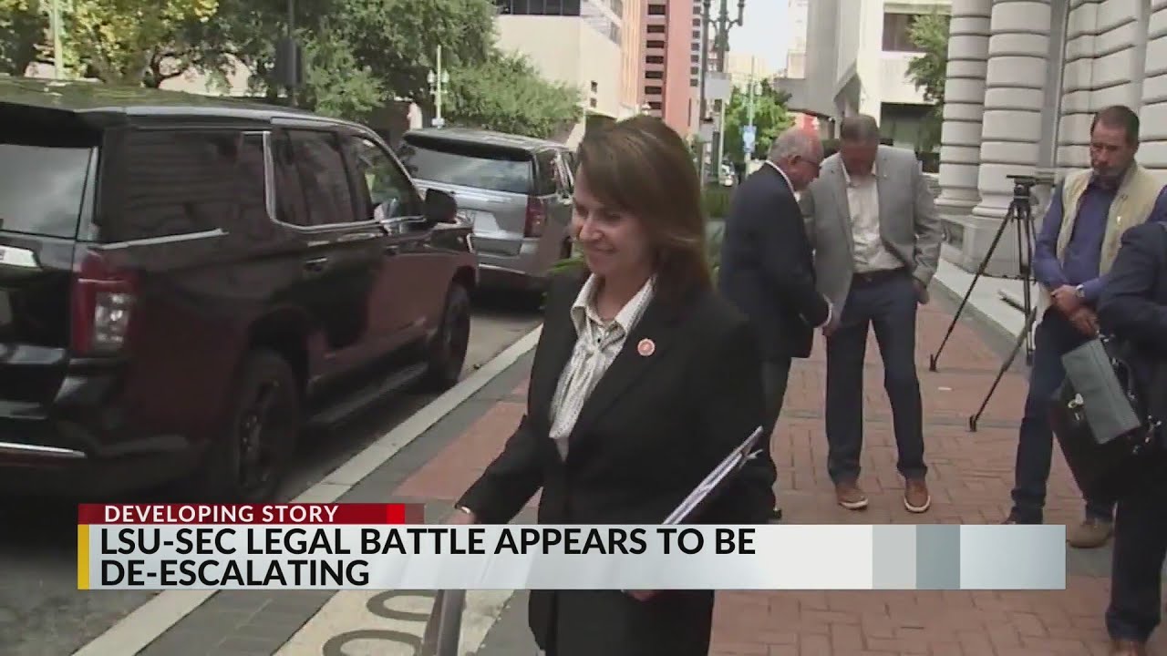LSU-SEC legal battle appears to be de-escalating - YouTube