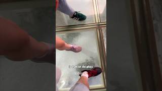 Walking On Tempered Glass Floor #Shorts