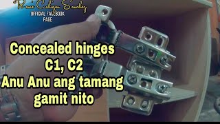 Tamang pagkabit ng concealed hinges C1,C2 sa pinto ng tv rack/techniques and ideas