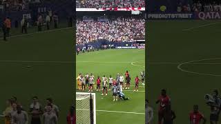 England fans sing 'Wonderwall' to the team after defeating Panama #shorts