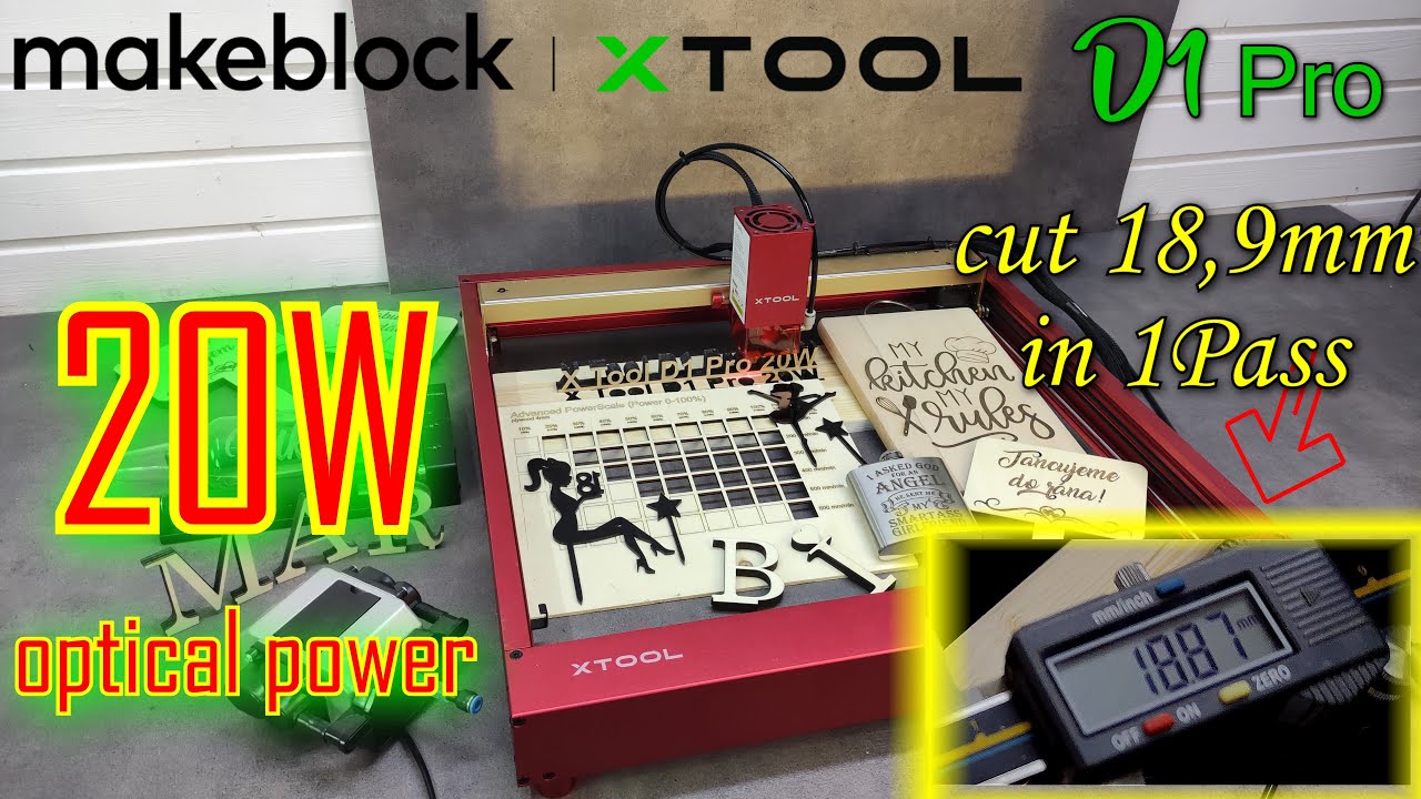 Buy powerful engraver xTool D1 Pro 20W - speed, accuracy