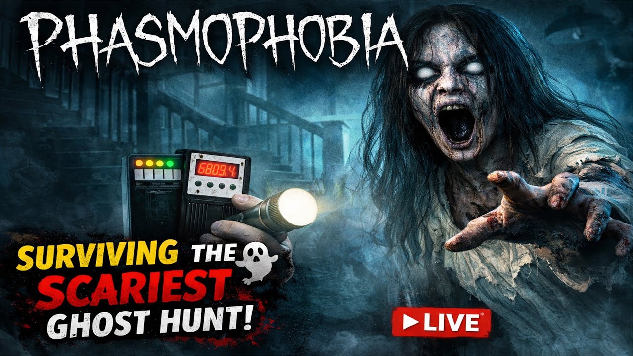 Surviving the Scariest Ghost Hunt 😱 | Phasmophobia LIVE - YouTube