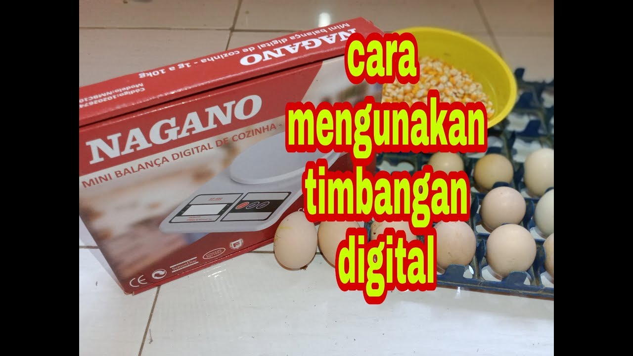 Cara mengunakan timbangan digital 