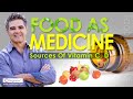 Food as medicine; sources if vitamin C, D, polyphenols, zinc, and quercetin