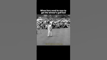 When fans used to race to get the winner’s golf ball