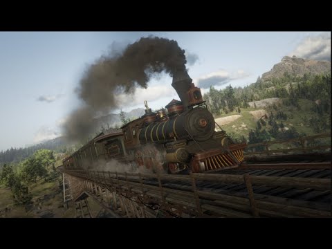 Playing Red Dead Redemption with Railroad Engineer MOD