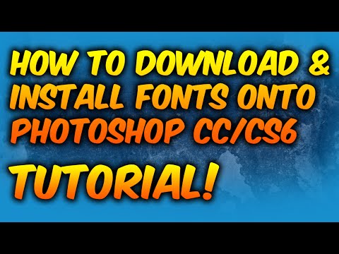 How to Download & Install Fonts onto Photoshop CC/CS (Mac & Windows , , ) (Tutorial)