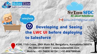Developing and Seeing the LWC UI before deploying to Salesforce...