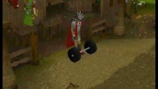 Runescape-new skill cape emote update Constitution,Range,Strength & Attack, 2010.