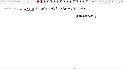Solve langrange pde  x(y^2-z^2 )p+y(z^2-x^2 )q=z(x^2-y^2 ).